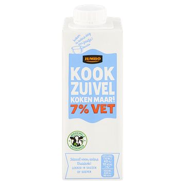 Foto van Jumbo kookzuivel 7% vet 250ml