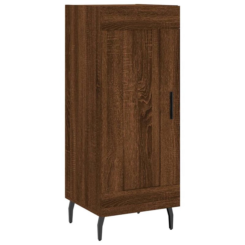 Foto van Vidaxl dressoir 34,5x34x90 cm bewerkt hout bruineikenkleurig