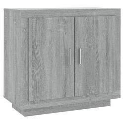 Foto van Vidaxl dressoir 80x40x75 cm bewerkt hout grijs sonoma eikenkleurig