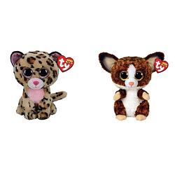 Foto van Ty - knuffel - beanie boo's - livvie leopard & bush baby galago