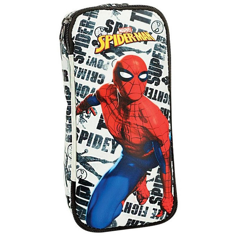 Foto van Marvel etui spider-man junior 24 x 11 cm polyester rood/wit