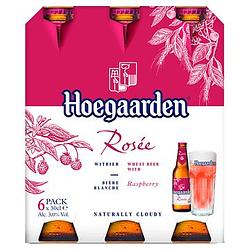 Foto van Hoegaarden rosee belgisch witbier flessen 6 x 30cl bij jumbo