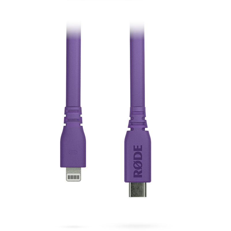 Foto van Rode sc19 purple usb-c - lightning kabel (1.5 m)