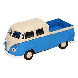 Foto van Speelgoed blauwe volkswagen t1 pick up auto 1:36