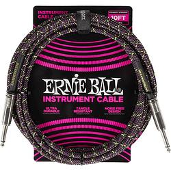 Foto van Ernie ball 6427 braided purple python instrumentkabel 3 meter