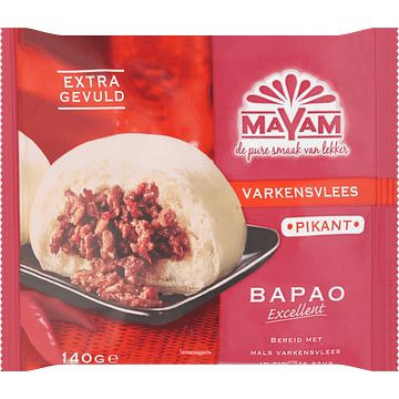 Foto van Mayam varkensvlees pikant bapao excellent 140g bij jumbo