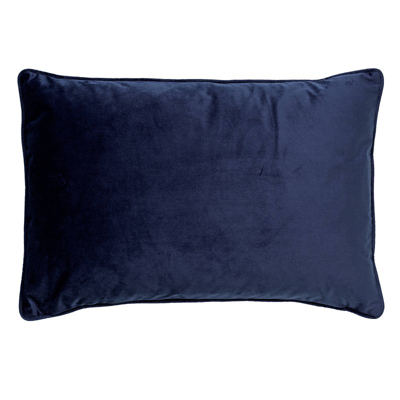 Foto van Dutch decor finn - kussenhoes velvet insignia blue 40x60 cm - blauw - blauw