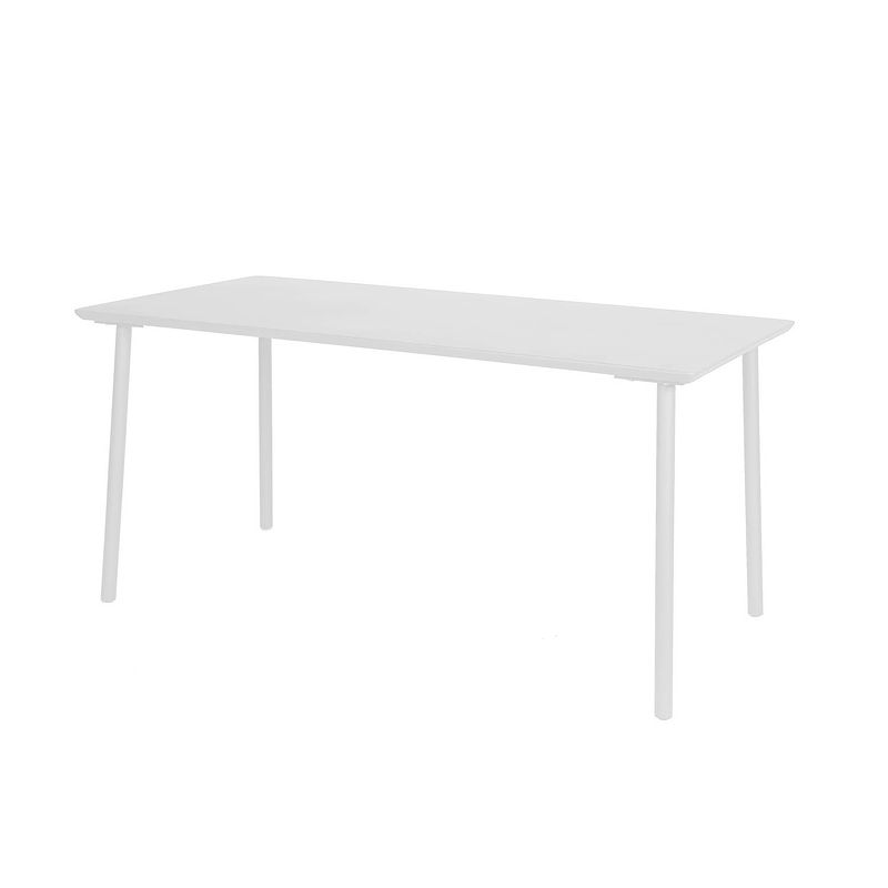 Foto van George table 160x80x75 cm alu white