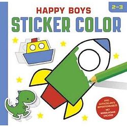 Foto van Deltas sticker- en kleurboek happy boys 23 cm