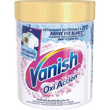 Foto van Vanish oxi action whitening booster poeder vlekverwijderaar voor witte was 470g bij jumbo