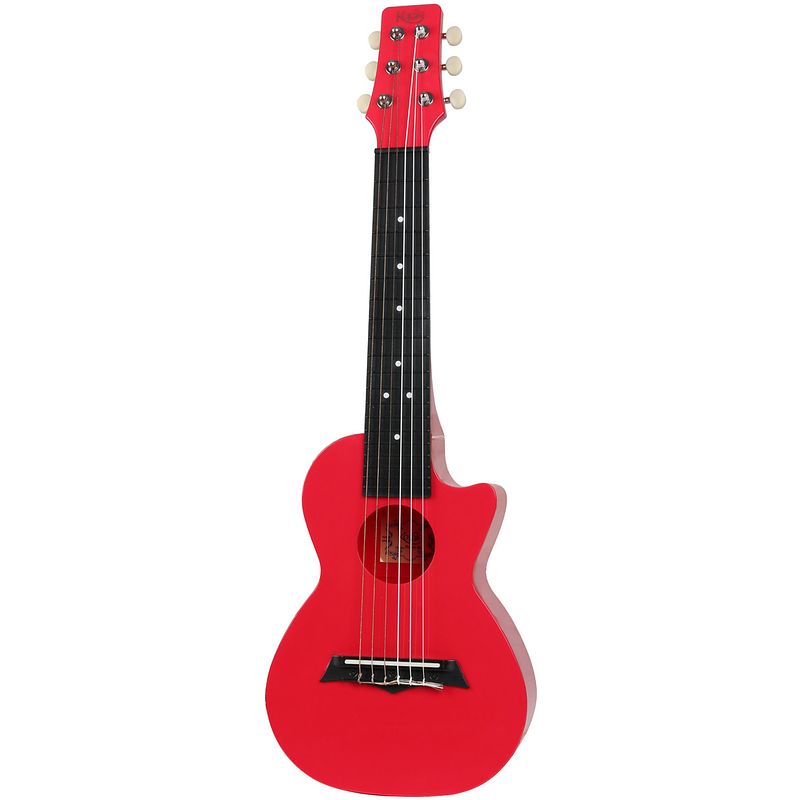 Foto van Korala pug-40-rd polycarbonaat guitarlele licht rood