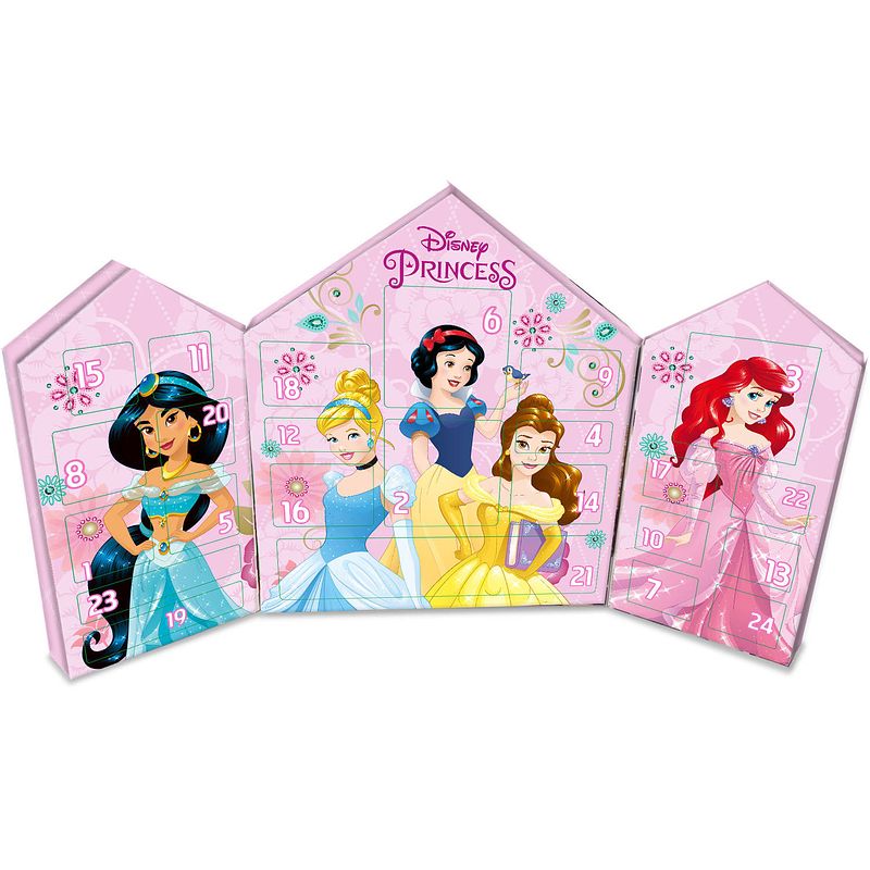 Foto van Disney adventskalender princess karton roze 25-delig