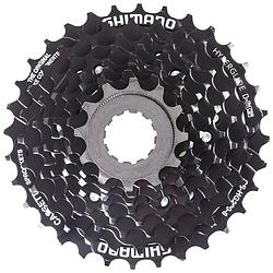 Foto van Shimano cassette tandwiel cs-hg200 8s 12-32t staal zwart