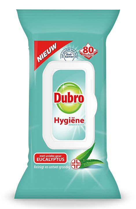 Foto van Dubro hygiene met unieke geur eucalyptus doekjes 80 stuks bij jumbo