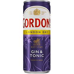 Foto van Gordon'ss london dry gin & tonic 250ml bij jumbo