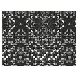 Foto van Retro stijl placemats van vinyl 40 x 30 cm zwart - placemats