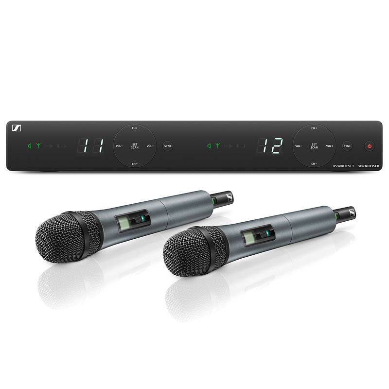 Foto van Sennheiser xsw 1-835 dual-e draadloze set (e: 821-832/863-865 mhz)