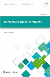 Foto van Elementair formeel strafrecht - g.h. meijer - paperback (9789013167689)