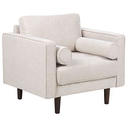 Foto van Beliani nurmo - fauteuil-beige-polyester