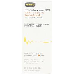 Foto van Jumbo broomhexine hcl hoestdrank (4 mg/5 ml), 150ml