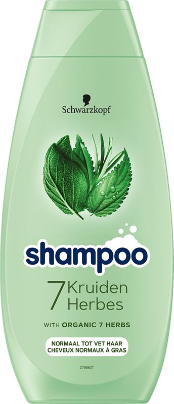 Foto van Schwarzkopf shampoo 7 kruiden 400 ml, voor normaal tot vet haar bij jumbo