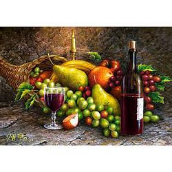 Foto van Castorland legpuzzel fruit en wijn karton 1000 stukjes