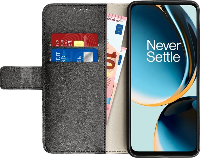 Foto van Just in case wallet oneplus nord ce 3 lite book case zwart