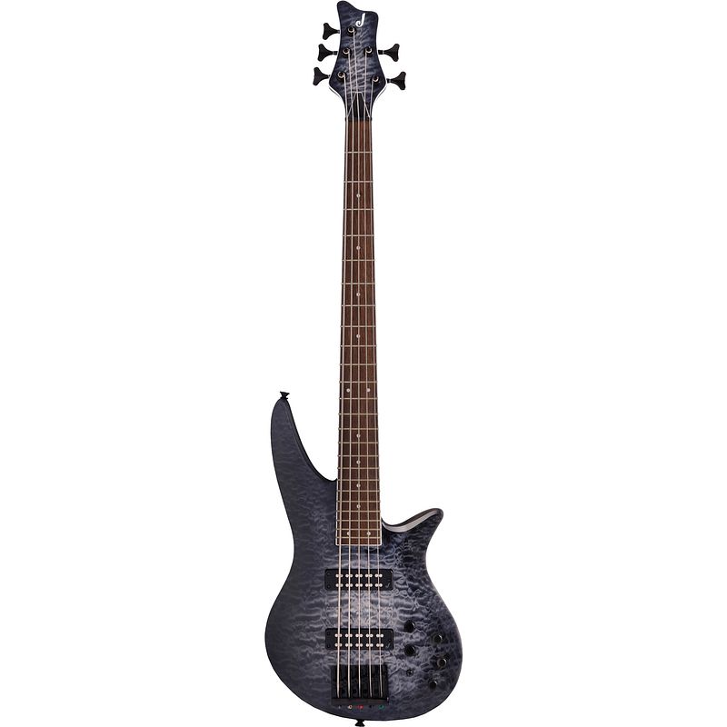 Foto van Jackson x series spectra bass sbxq v, transparent black burst elektrische basgitaar