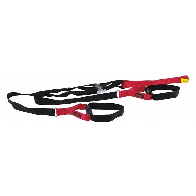 Foto van Care fitness suspension trainer 200 cm zwart/rood