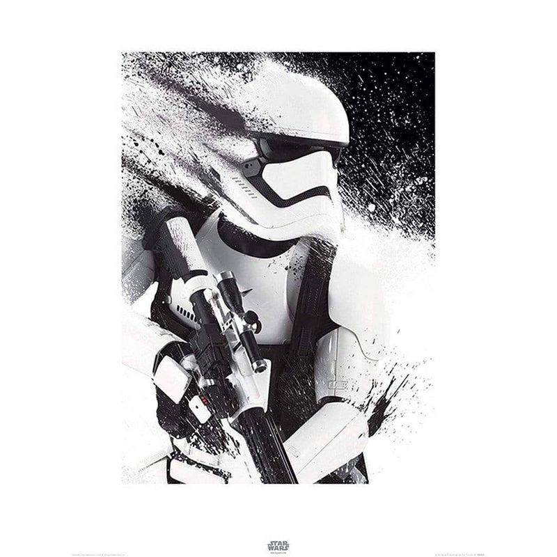 Foto van Pyramid star wars episode vii stormtrooper paint kunstdruk 60x80cm