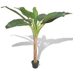 Foto van Vidaxl kunst bananenboom plant met pot 150 cm groen