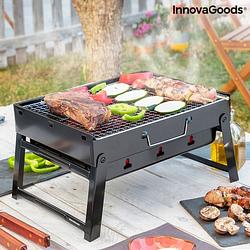 Foto van Opvouwbare draagbare barbecue voor gebruik met houtskool bearbq innovagoods