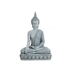 Foto van Boeddha beeld grijs 39 cm van polystone - beeldjes