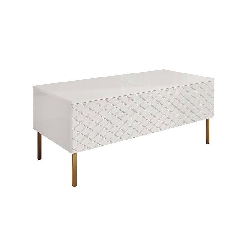 Foto van Meubella salontafel laventi - wit - 120 cm