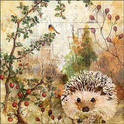 Foto van Ambiente servetten 20 stuks autumn hedgehog