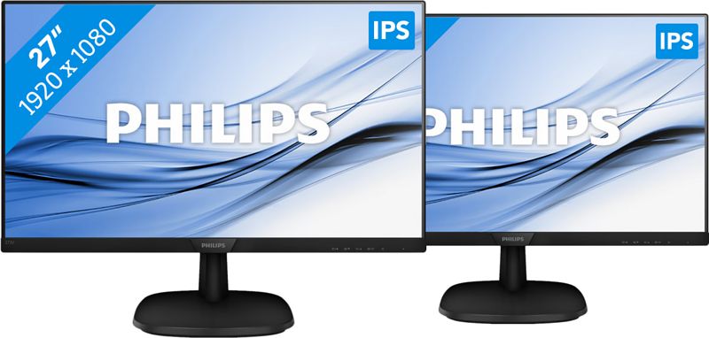 Foto van 2x philips 273v7qdab