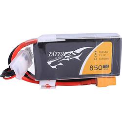 Foto van Tattu lipo accupack 14.8 v 850 mah aantal cellen: 4 75 c softcase xt60