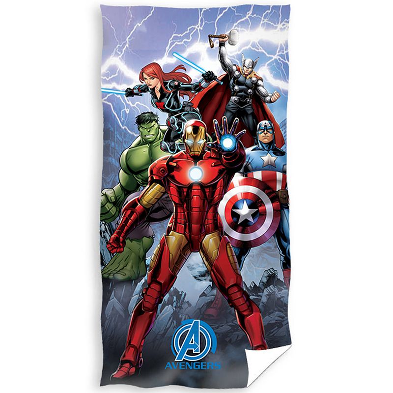 Foto van Marvel avengers strandlaken action - 70 x 140 cm - katoen