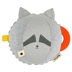 Foto van Trixie speelbal mr. raccoon junior 18 cm katoen/polyester grijs