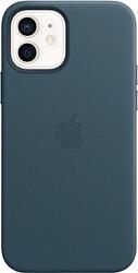 Foto van Apple iphone 12 en 12 pro back cover met magsafe leer baltisch blauw