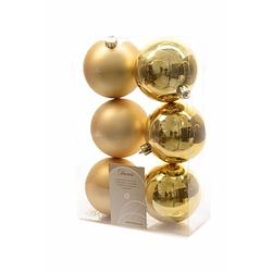 Foto van 12-delige kerstballen set goud - kerstbal