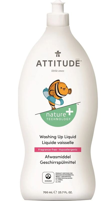 Foto van Attitude ecologisch afwasmiddel parfum vrij little ones
