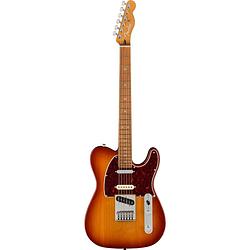Foto van Fender player plus nashville telecaster pf sienna sunburst elektrische gitaar met deluxe gigbag