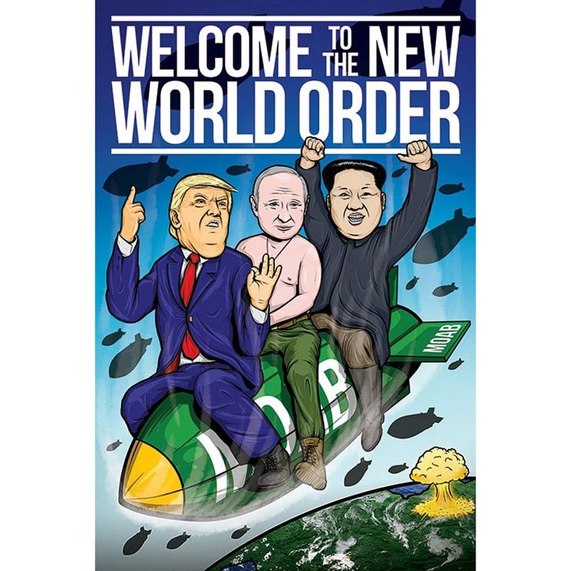 Foto van Pyramid welcome to the new world order poster 61x91,5cm