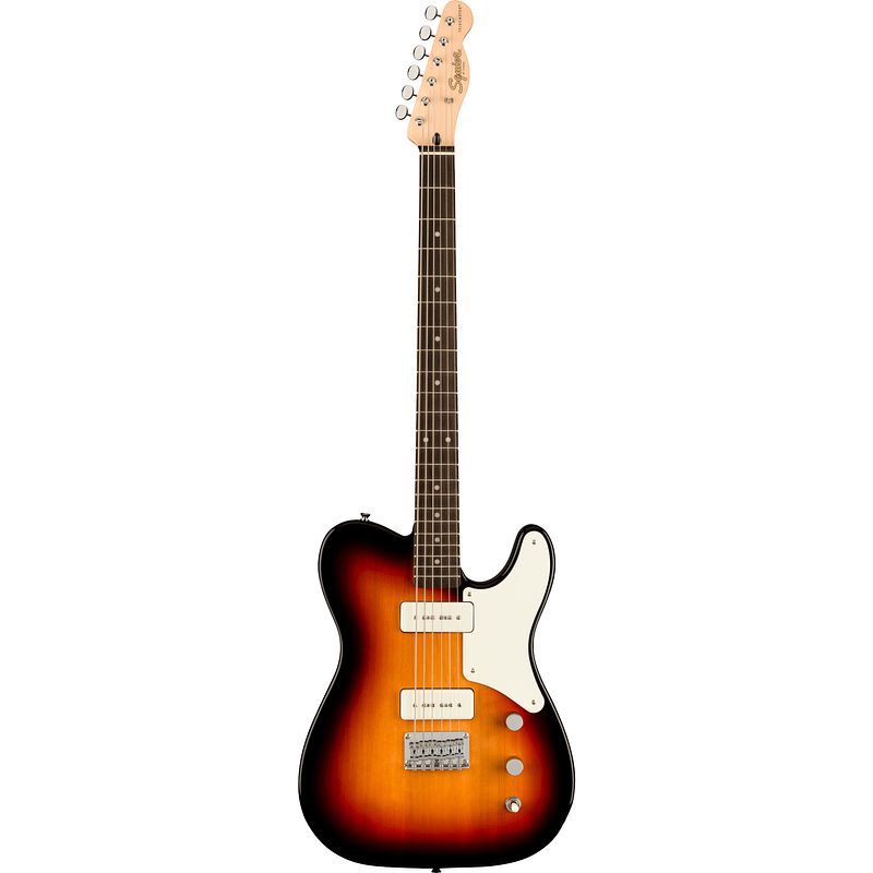 Foto van Squier paranormal baritone cabronita telecaster 3-color sunburst il elektrische gitaar