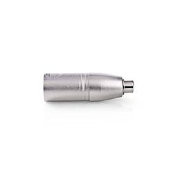 Foto van Nedis xlr-adapter - cagp15930me - zilver