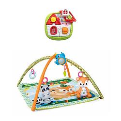 Foto van Chicco bundel - speelkleed - magic forest - relax & play & puzzel - 2-in-1 huispuzzel