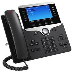 Foto van Cisco cp-8841-3pcc-k9= voip-systeemtelefoon kleurendisplay zwart, zilver