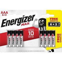 Foto van Energizer batterijen max aaa, blister van 6+2 gratis