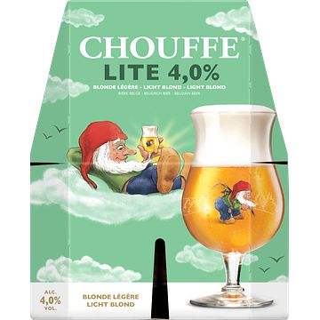 Foto van Chouffe lite 4% fles 4x300ml bij jumbo